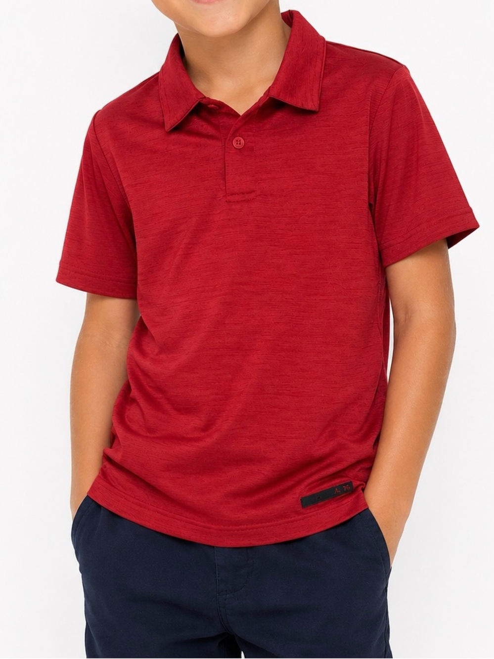 Athletic Works Boys XS 4-5 Red DriWorks Performance Polo Shirt NWT